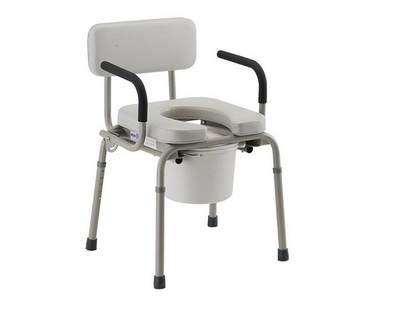 Nova Padded Drop Arm Commode Chair