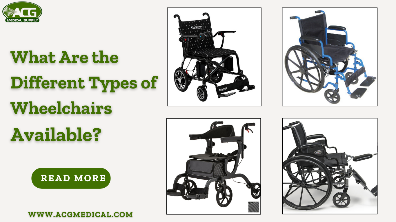 Types of wheelchairs available
