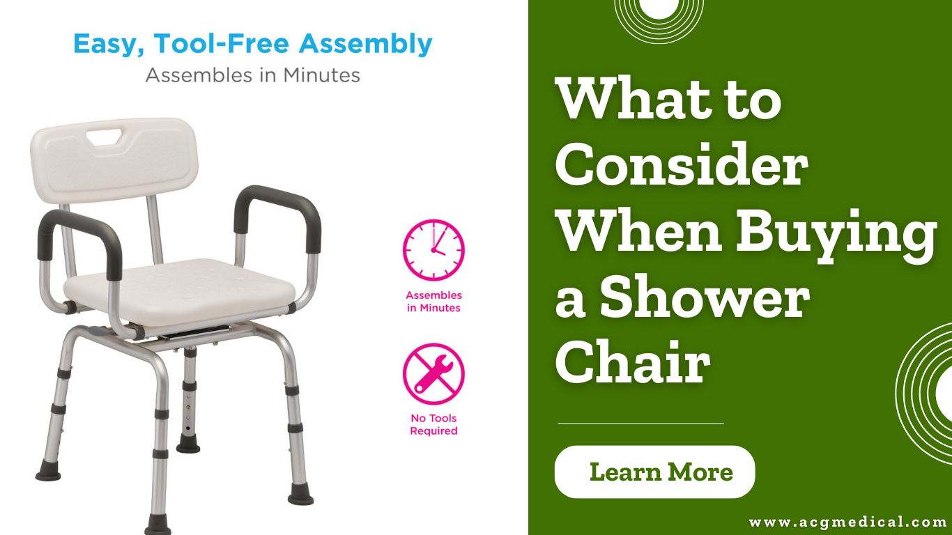 Blog post regarding thing to consider before buying Shower Chair