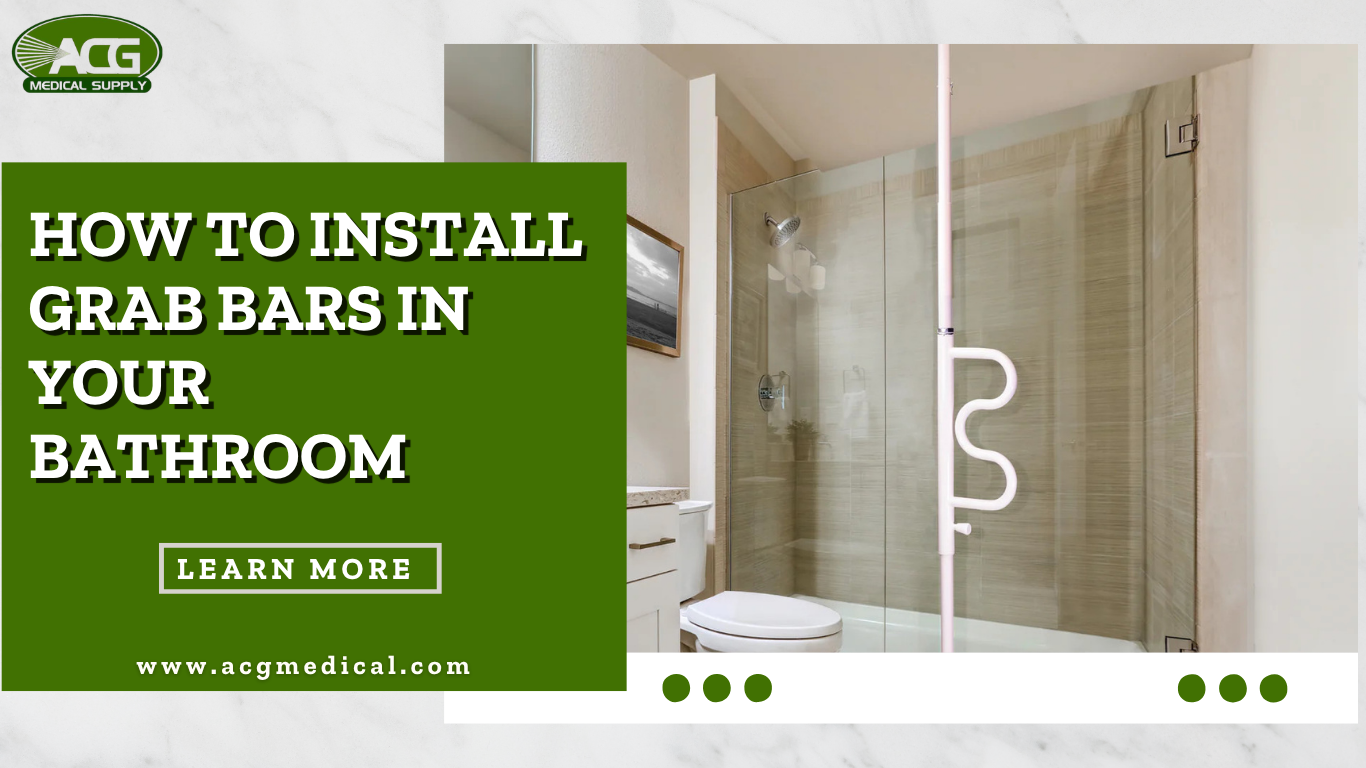 Guide to install grab bar in bathroom