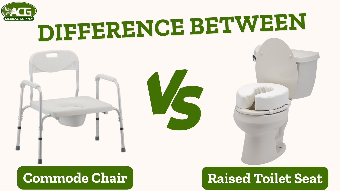 Commode vs Raised Seat